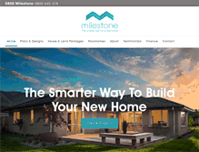 Tablet Screenshot of milestonehomes.co.nz